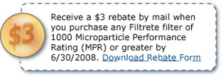 3M Filtrete Furnace Filter Rebate Form