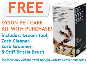 Free Dyson Pet Care Kit with Purchase!