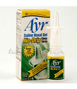 Ayr Saline Nasal Gel No-Drip Sinus Spray