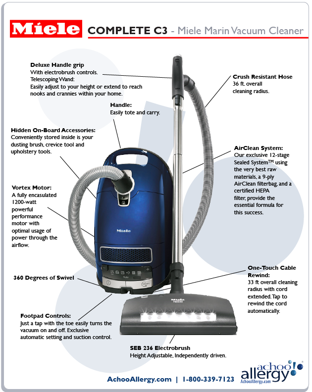 Miele Marin Vacuum Cleaner Details