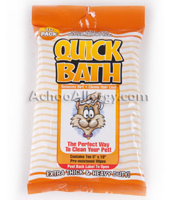 Quick Bath Cleansing Wipes for Cats