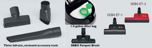 SEBO Airbelt D4 Accessories