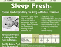 Sleep Fresh Vinyl Box Spring Encasing