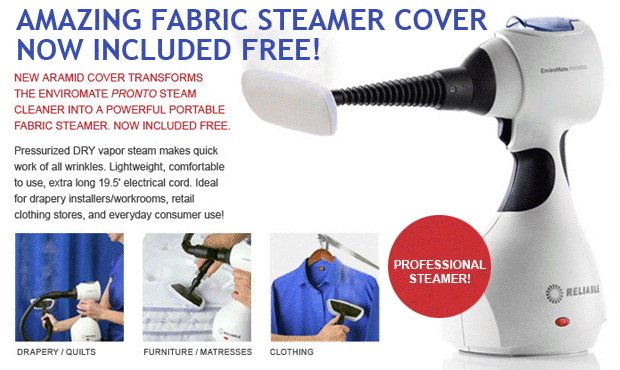Fabric steam cover  included free with every Pronto P7 Steam Cleaner!
