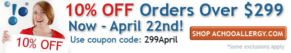 Get 10% Off Orders Over $299 at AchooAllergy.com