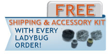 Ladybug 2150 Steam Cleaners - Free Shipping, 365 Day Returns and Free Gift!