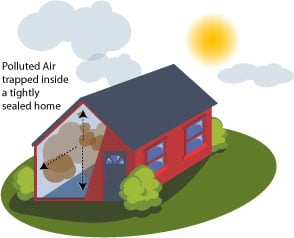 Indoor air pollution is a big problem for allergy sufferers.