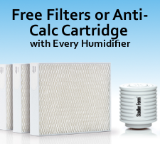 Free Anti-Calc Cartridge or Evaporative Filters with Every Stadler Form Humidifier Purchase