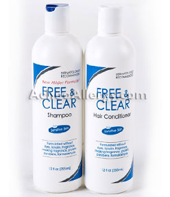 free and clear shampoo and conditioner