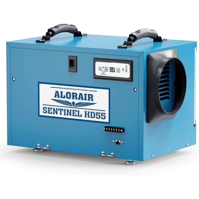 AlorAir Sentinel HD55 113 Pint Dehumidifier with Drain Hose for