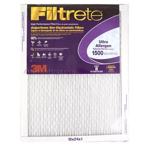 Filtrete 1500 MPR Ultra Allergen Electrostatic Pleated HVAC Air Filter 
