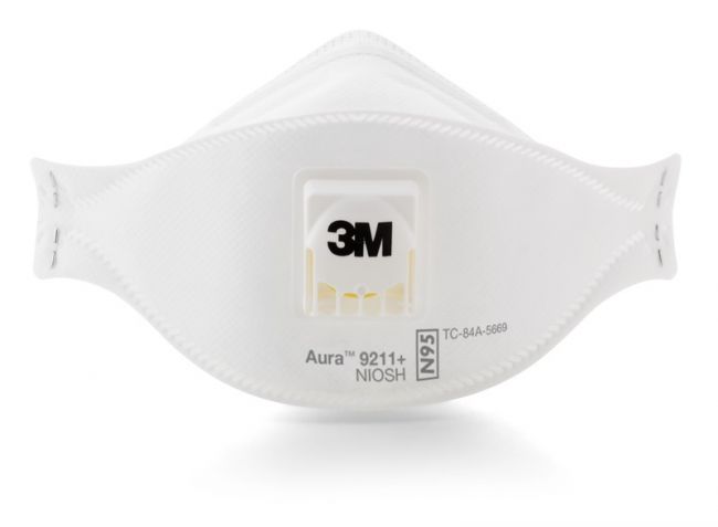 3m 9211 N95 Particulate Respirator Mask With Valve 10 Pack