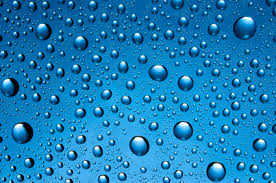 Water drops on glass surface