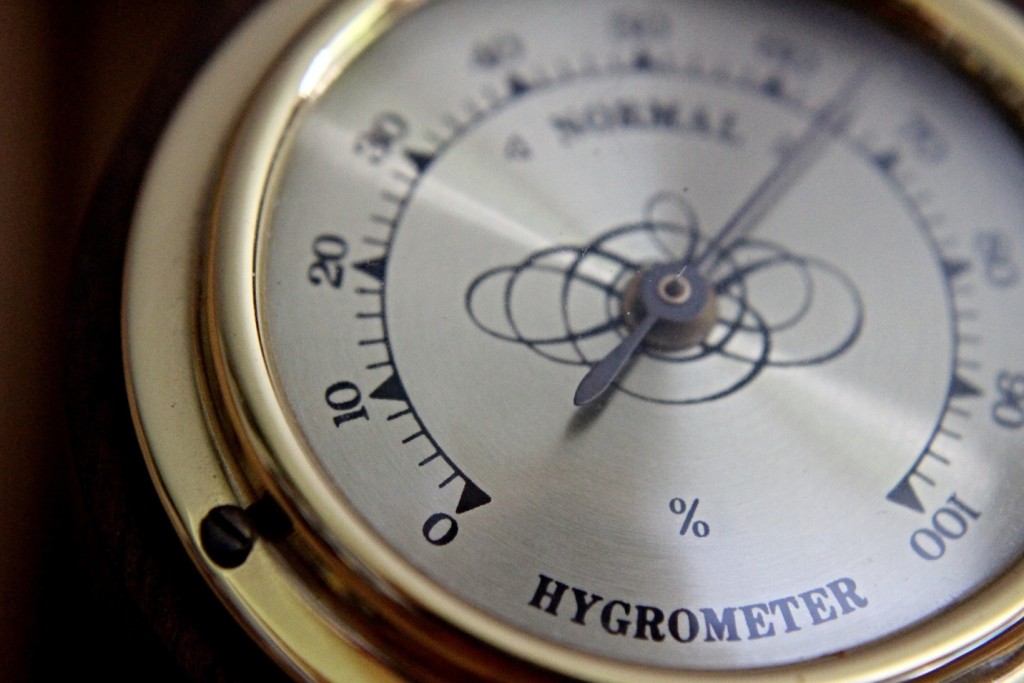 Hygrometer measuring humidity